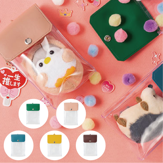 カラーフラップクリアポーチ(縦型)