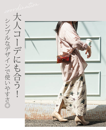 hoshinooto/ PVCクリア スマホポーチ［Kitos-キートス-］はシンプルなデザインで使いやすいです