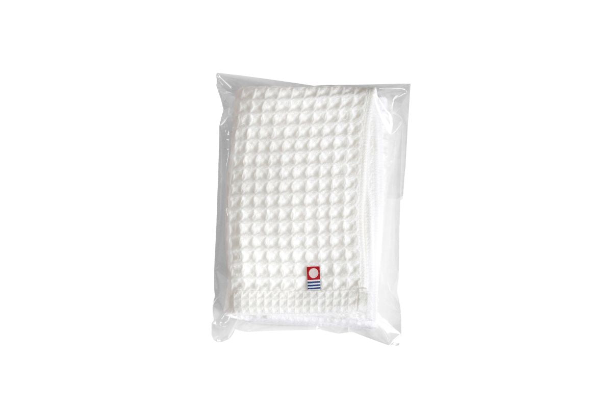 今治ワッフルソフト／フェイスタオル　ホワイト