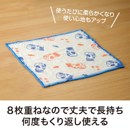 ささやかにゃ気持ち かや織ふきん