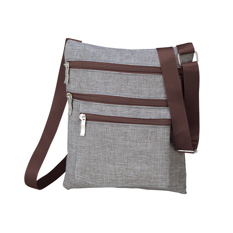 4ファスナーポケットショルダーバッグ