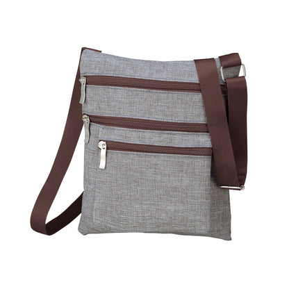 4ファスナーポケットショルダーバッグ