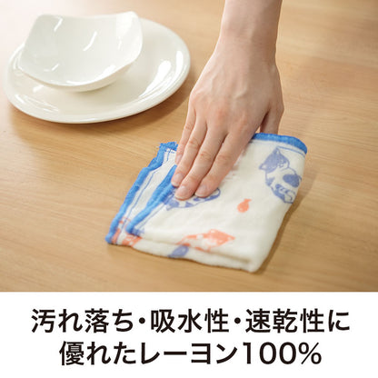 ささやかにゃ気持ち かや織ふきん