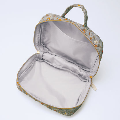 フィオリート・ハンドル付きキルティングオープンポーチ