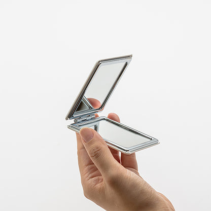 角コンパクトミラー(白)