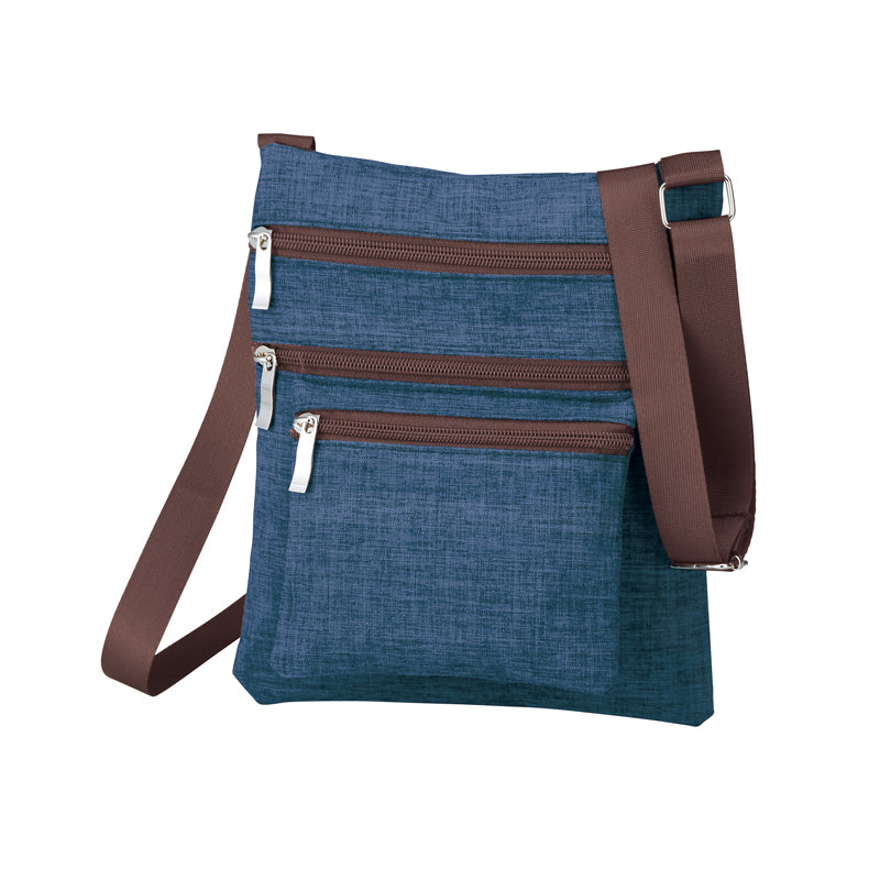 4ファスナーポケットショルダーバッグ