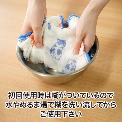 ささやかにゃ気持ち かや織ふきん