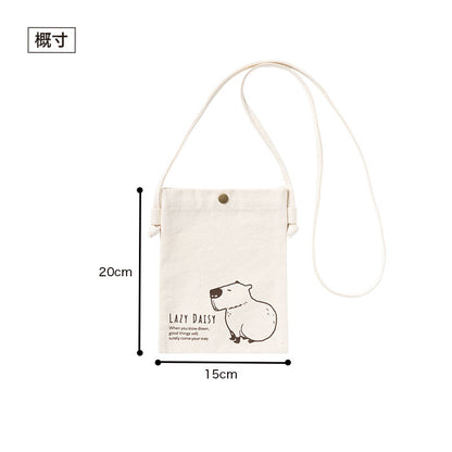 のんびり日和 コットンスマホサコッシュ