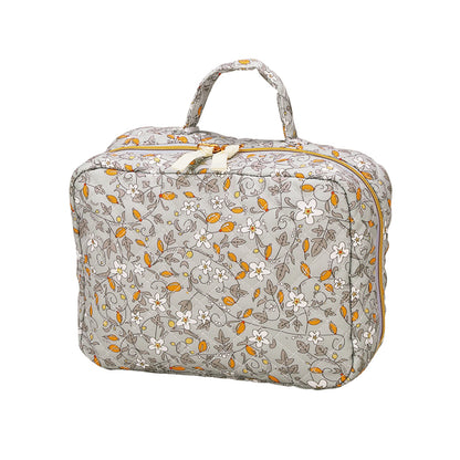 フィオリート・ハンドル付きキルティングオープンポーチ