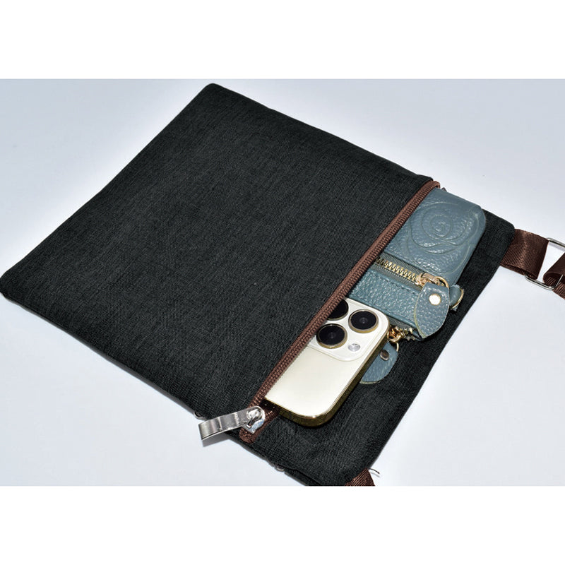 4ファスナーポケットショルダーバッグ