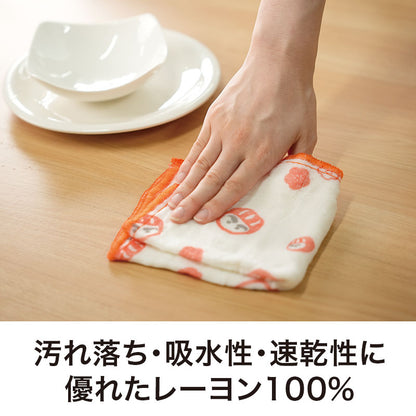 開運招福 かや織ふきん