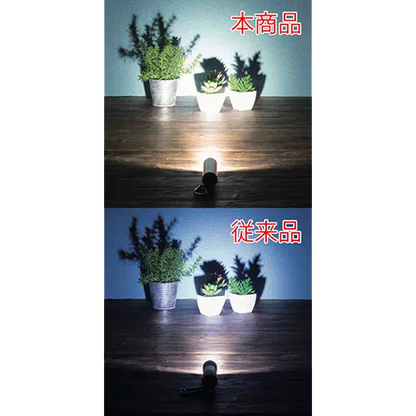 LED９灯カラビナ付ライト　スムース