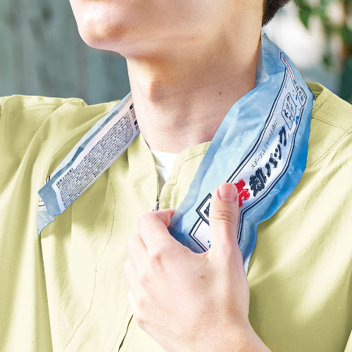 瞬間冷却パック　ネックタイプ　使用イメージ