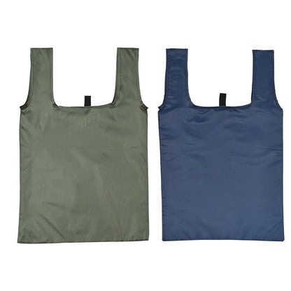 IRO Style折りたたみエコバッグ　カーキとネイビー