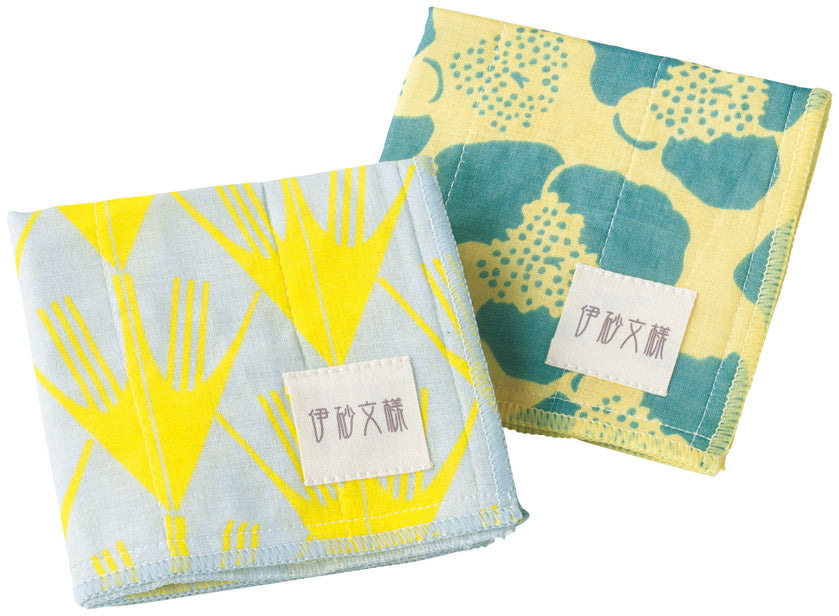 伊砂文様かや織りふきん　2枚セット