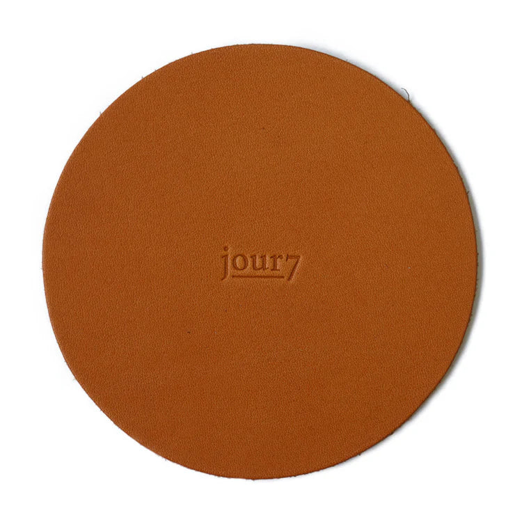 jour7［ジョルセ］/コースター　円形　キャメル