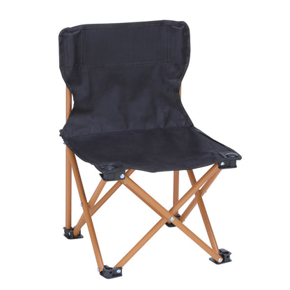 レジャーアンドライフ・ポータブルミニチェア【色指定可】　ブラック