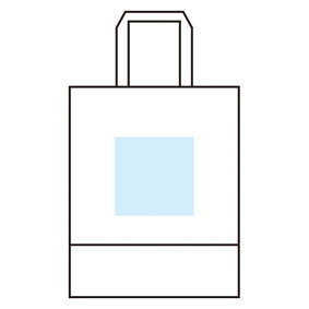 リル　再生PETガゼットマチ付A４トート印刷範囲