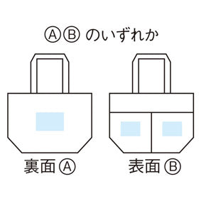 リル　再生PETポケット付保冷温バッグの印刷範囲