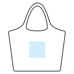 リル　再生PET保冷温ふんわりトートの印刷範囲