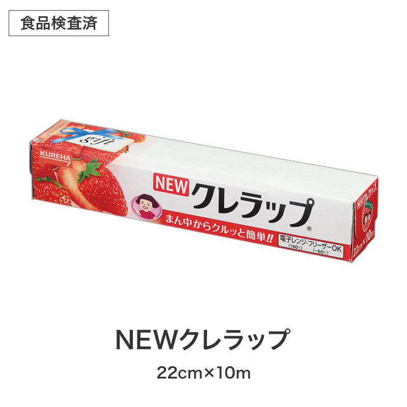 長いお付き合いを 役立つキッチン2点セット　NEWクレラップ　サイズ