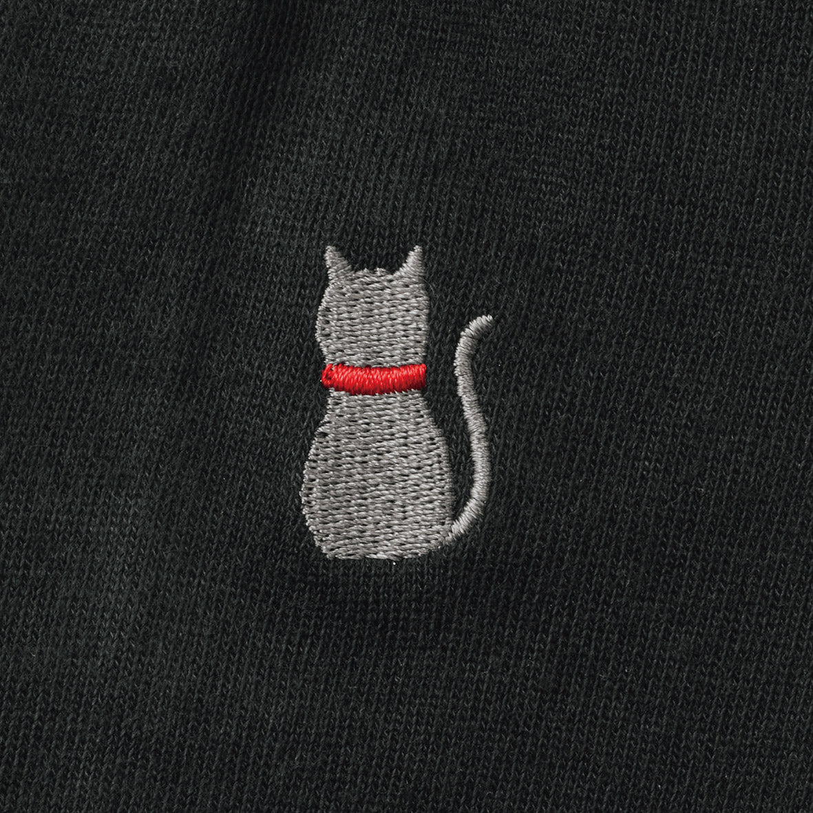 マード／刺繍ＵＶケアグローブ　猫の刺繍アップ
