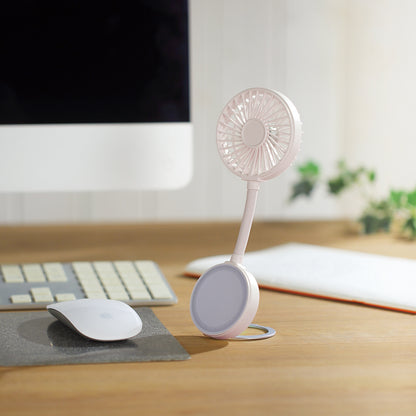 マグネット対応充電式フレキシブルアームファン　使用イメージ