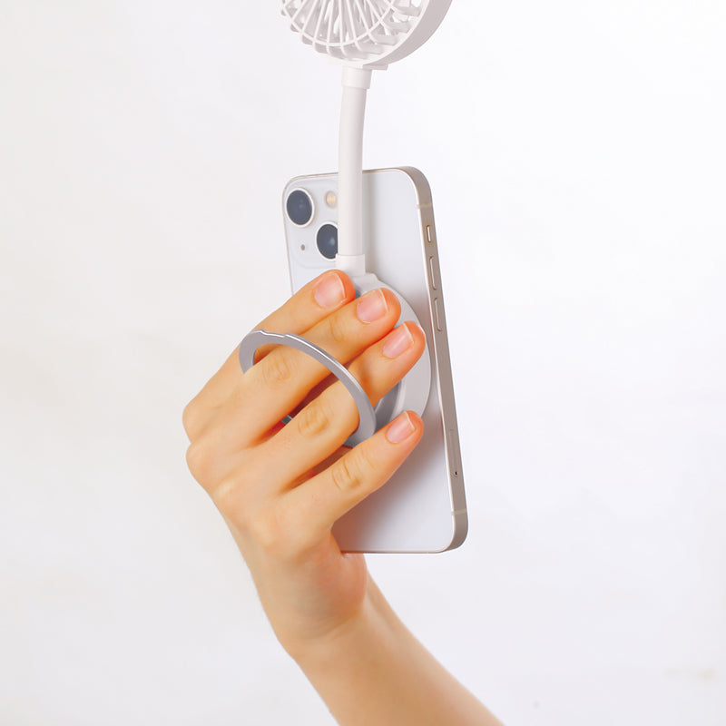 マグネット対応充電式フレキシブルアームファン　スマホの取り付けて使用可能