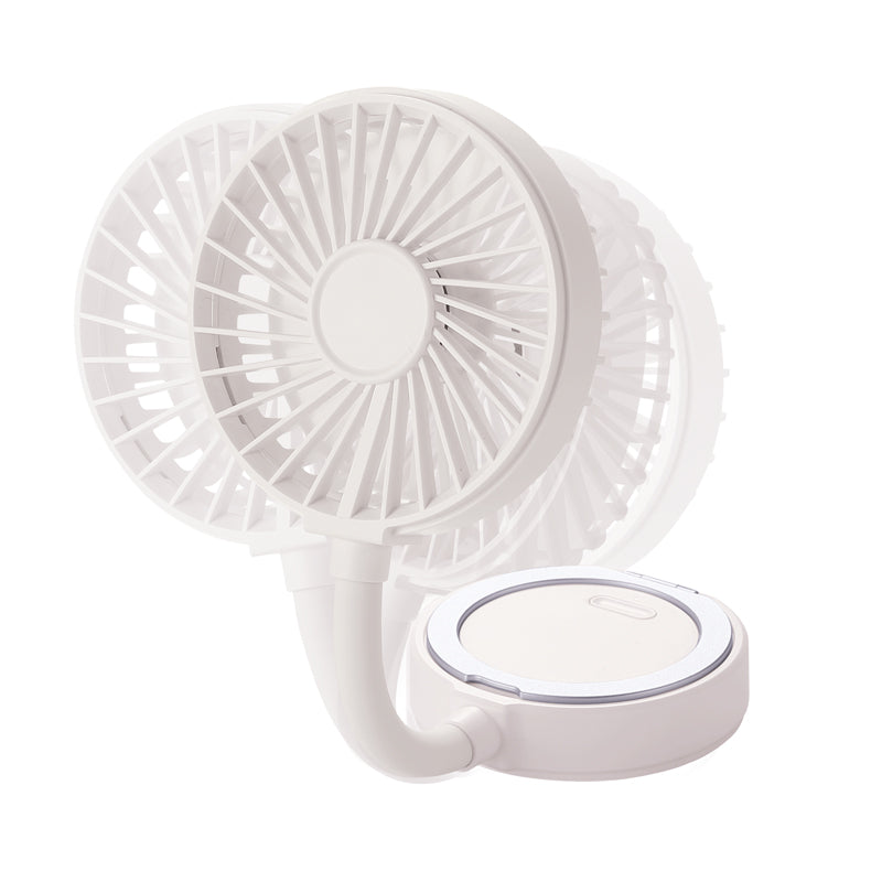 マグネット対応充電式フレキシブルアームファン　自由な角度調整可能