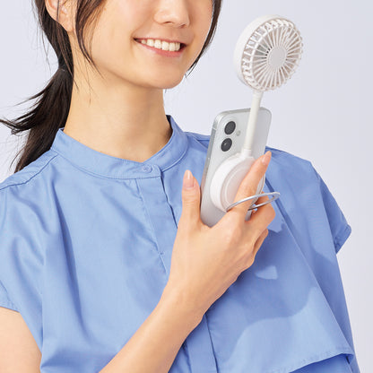 マグネット対応充電式フレキシブルアームファン　使用イメージ