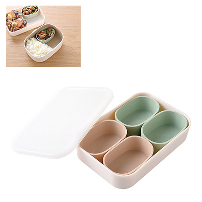 まるみの小分け保存カップ１組（オーバル） 全体