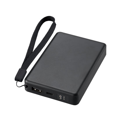 モバイルチャージャー8000　デジタル表示付　全体イメージ　ブラック