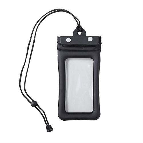 携帯防水ポーチ　ブラック(上から)