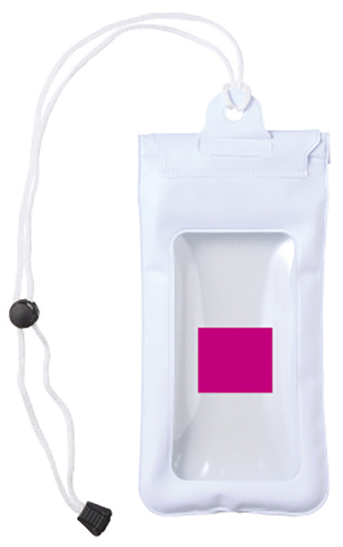 携帯防水ポーチ　ホワイト(表)
