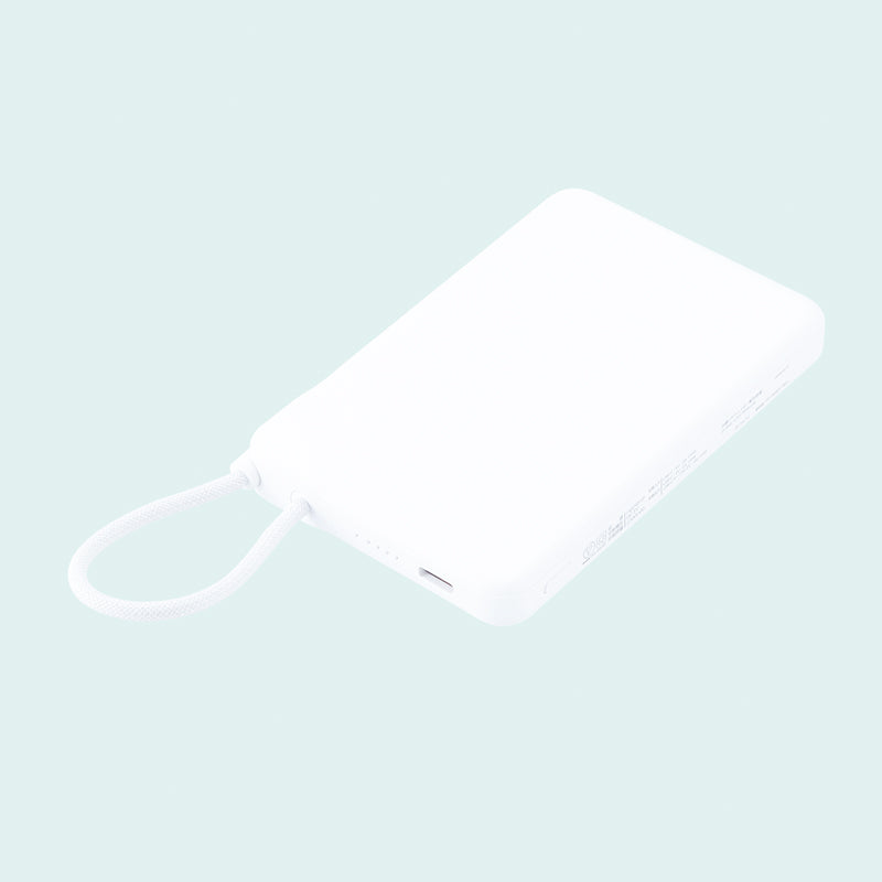 新世代 固体電池モバイルバッテリー5000【色指定可】ホワイト