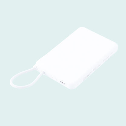 新世代 固体電池モバイルバッテリー5000【色指定可】ホワイト