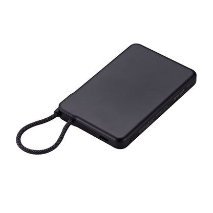 新世代 固体電池モバイルバッテリー5000【色指定可】　ブラック