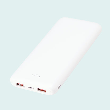 PD20W急速充電対応モバイルバッテリー10000【色指定可】　ホワイト