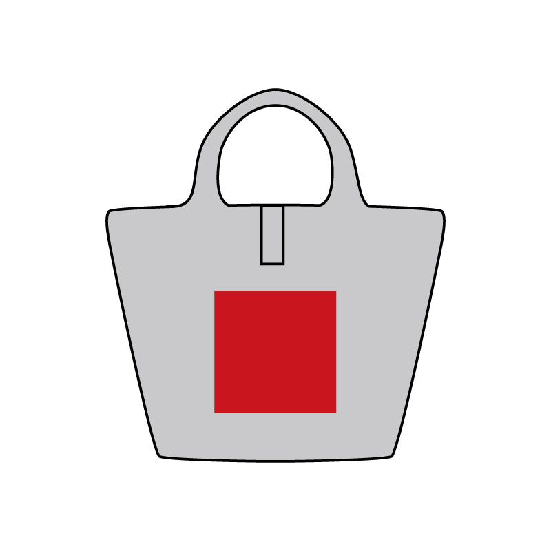 プレント／たためる保冷温バッグ　名入れ箇所イメージ