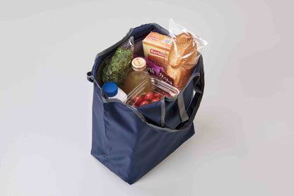 プレント／たためる保冷温バッグ　食材を入れたイメージ