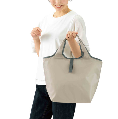 プレント／たためる保冷温バッグ　グレージュ使用イメージ