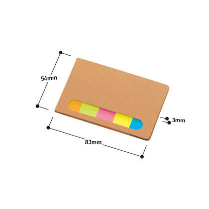ポケット付箋セット（Ｓ）のサイズを示した画像