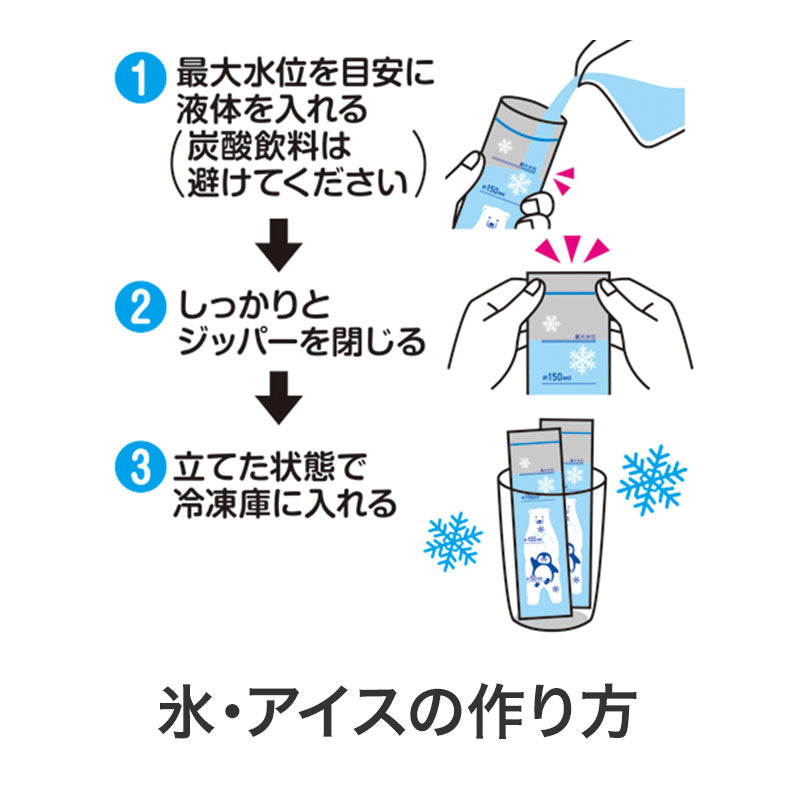 　しろくまくん お役立ちスティックジッパーバッグ（30枚入り）作り方