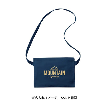 ポリキャンバスサコッシュ　シルク印刷イメージ