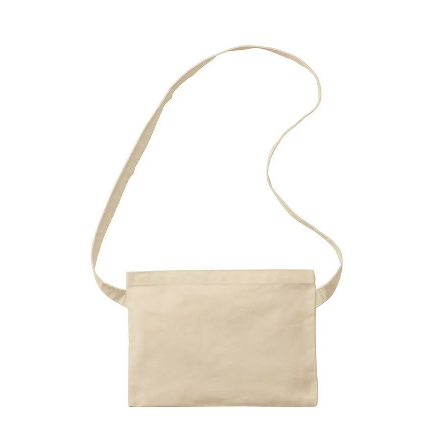 ポリキャンバスサコッシュ　アイボリー