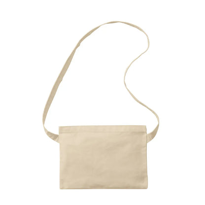 ポリキャンバスサコッシュ　アイボリー