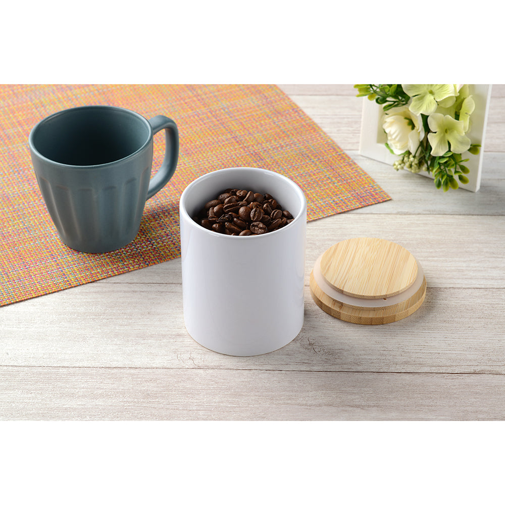磁器製キャニスター  使用イメージ　コーヒー豆