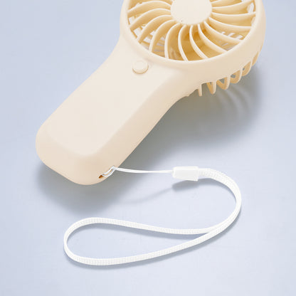 ポータブルハンディファン（ハンドストラップ付き）　ハンドストラップ部分アップ