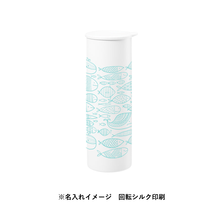 ポータブルシリコン氷のう　名入れイメージ　回転シルク印刷