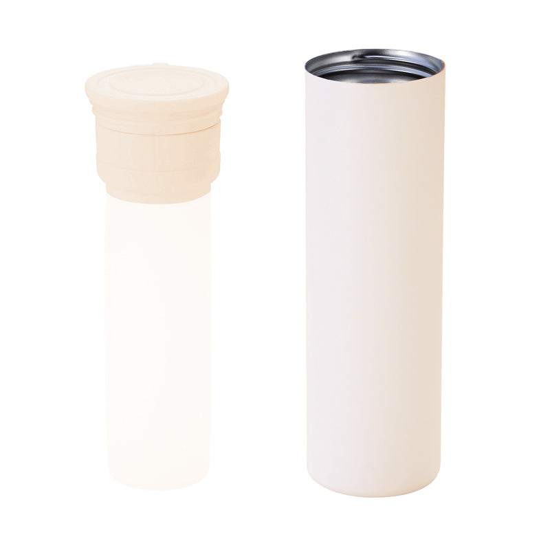 持ち運べるシリコン氷のう（ステンレスケース付き）【色指定可】　シリコン氷のうとケース